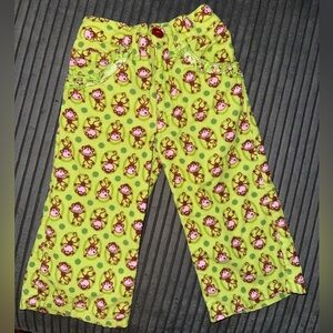 vintage corduroy monkey wide leg baby pants